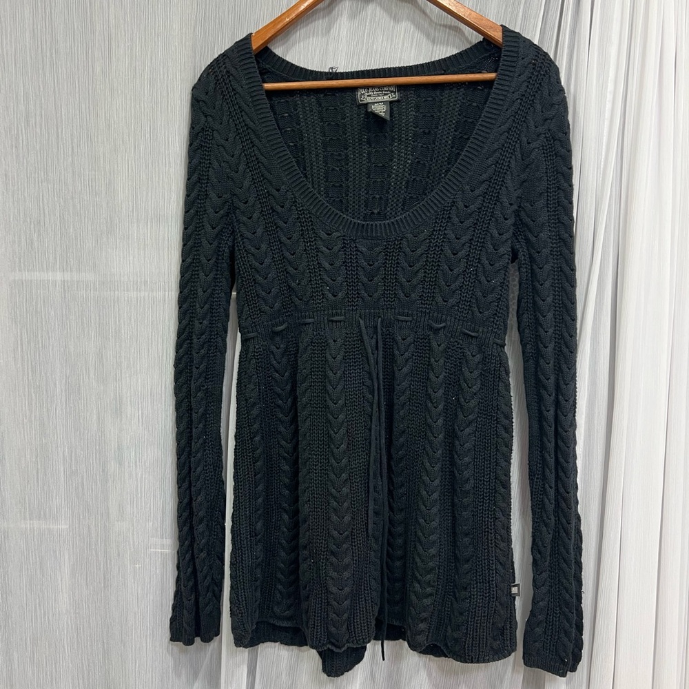 POLO JEANS COMPANY Black Knit Sweater